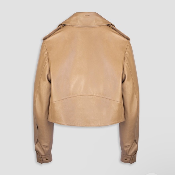 BODA SKINS! Leather jacket very beautiful. Sand color and like new condition. - Picture 2 of 4